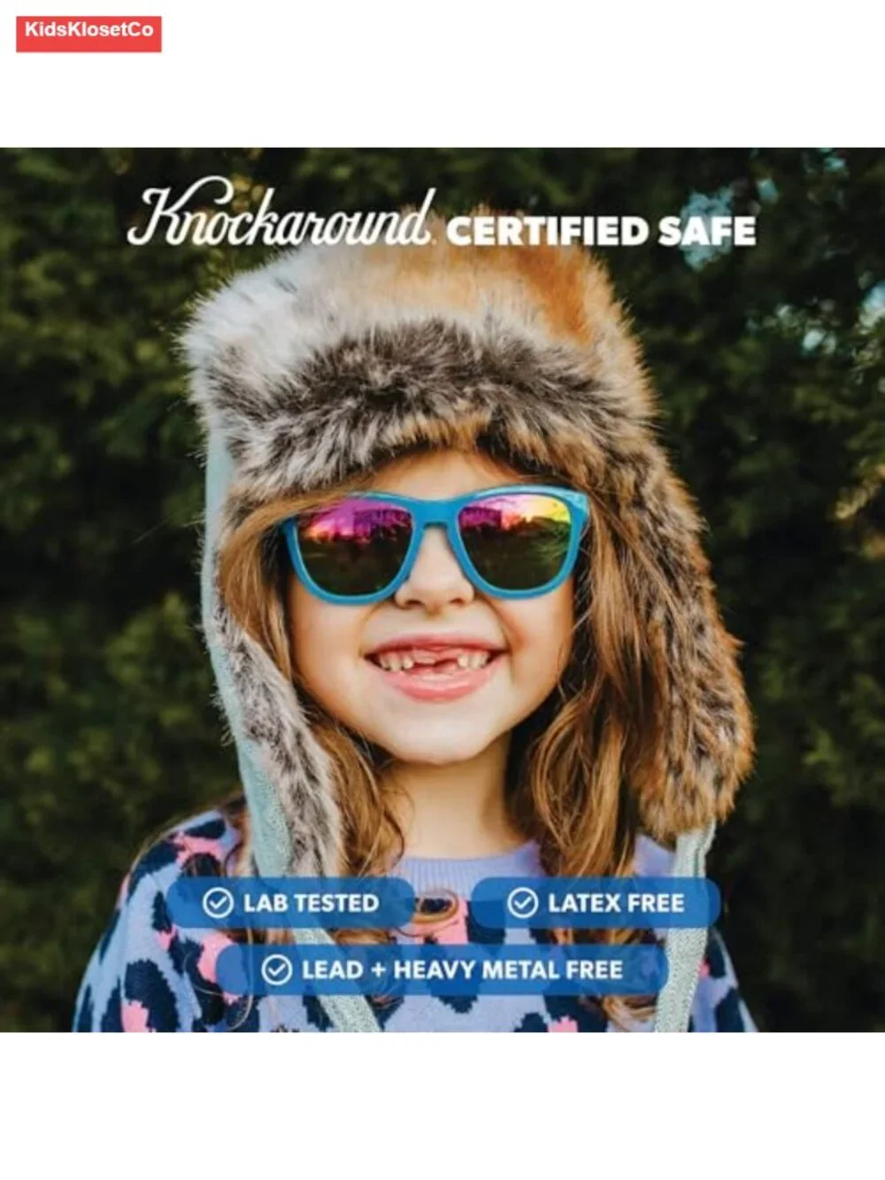 Kids Polarized Sunglasses UV400 Protection Round Frame